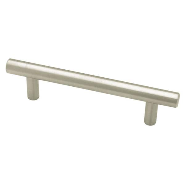 Liberty 4-Pack Liberty Bauhaus 3-3/4 in. (96 mm) Stainless Steel Cabinet Drawer Bar Pull
