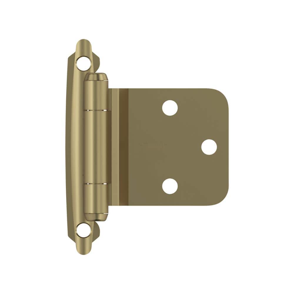 Golden Champagne Variable Overlay Self Closing Cabinet Hinges