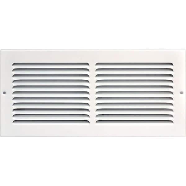 SPEEDI-GRILLE 14 in. x 6 in. Return Air Vent Grille, White with Fixed Blades