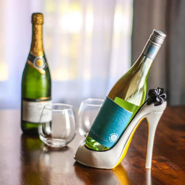 Trademark Innovations High Heel Shoe Wine Single Bottle Holder
