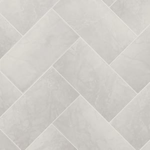 Michelangelo Light Grey 12 in. x 24 in. Rectified Porcelain Floor and Wall Tile (13.3 sq. ft./Case)