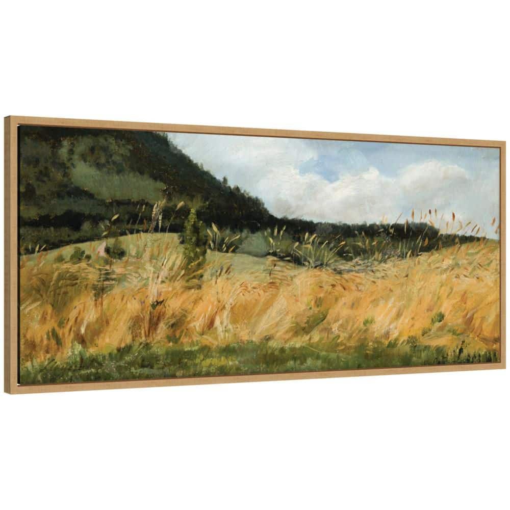 "Sylvie ""Corn Field Wyczolkowski"" by Nostalgia Prints Landscape Framed Canvas Art Print 18 in. x 40 in." price history on PriceWatchPro