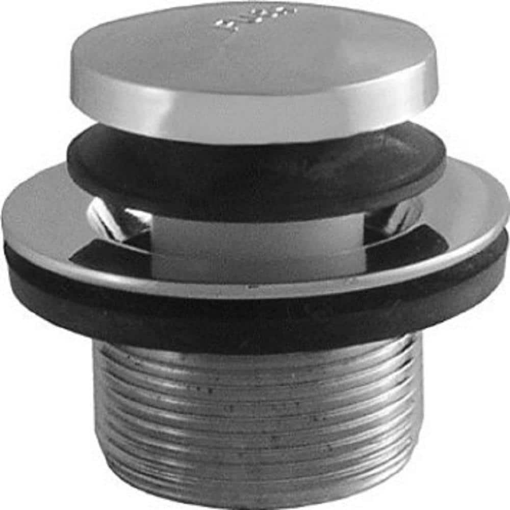 Chrome Foot Actuated Bath Tub Drain Assembly with Hair Catcher