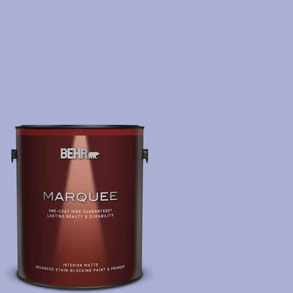 BEHR MARQUEE 1 gal. #MQ4-30 Lavender Wash One-Coat Hide Matte Interior Paint & Primer