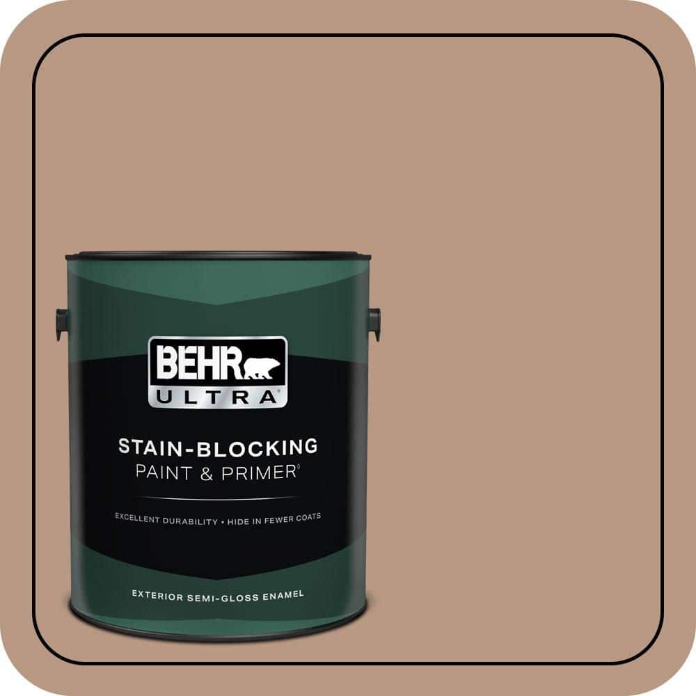 1 gal. #250F-4 Stone Brown Semi-Gloss Enamel Exterior Paint & Primer price history on PriceWatchPro