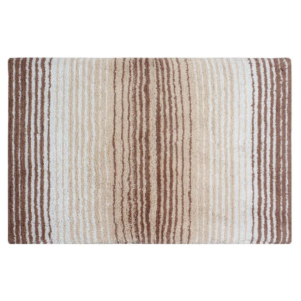 100% Cotton Gradiation Collection Machine Washable 24x40, Beige