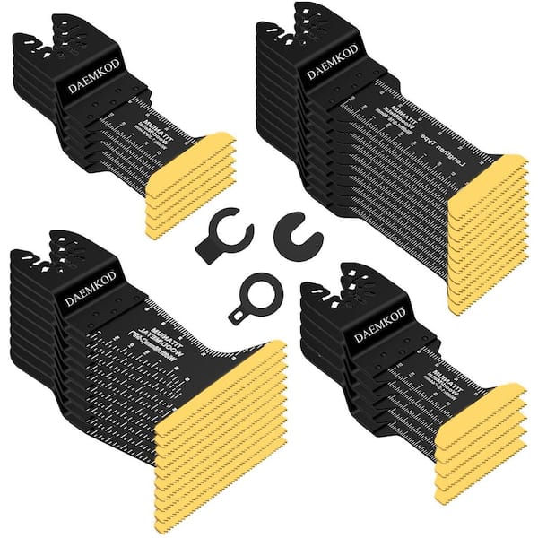 30-Pack Titanium Oscillating Tool Blades for Metal, Wood and Plastic