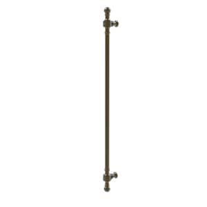 Retro Wave Collection 18 in. Center-to-Center Refrigerator Pull in Antique Brass