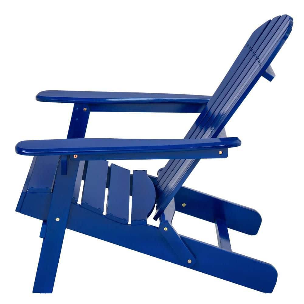 1-Person Blue Acacia Wood Adirondack Chair price history on PriceWatchPro