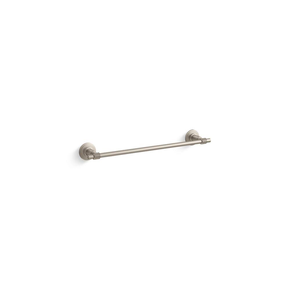 Torrington 18 in. Wall Mounted Single Towel Bar in Vibrant Brushed Nickel price history on PriceWatchPro