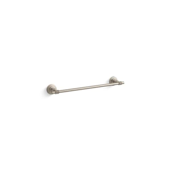 KOHLER Torrington 18 in. Wall Mounted Single Towel Bar in Vibrant Brushed Nickel