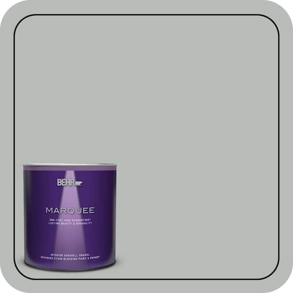 BEHR MARQUEE 1 qt. #T18-19 Quiet Time Eggshell Enamel Interior Paint & Primer