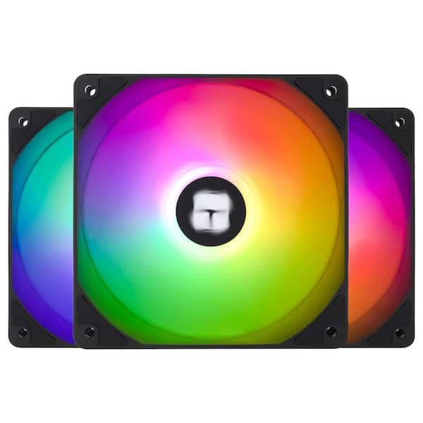 Thermalright TL-C12C-S X3 Silent ARGB CPU 120mm Case Cooler Fan 4pin PWM 1550RPM Cooling Fan 3 Pack
