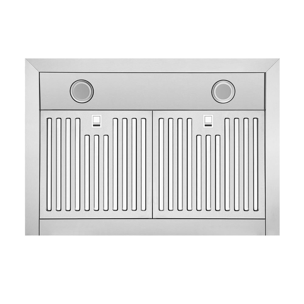 30" Brushed Stainless Steel Under Cabinet Range Hood with Charcoal Filter