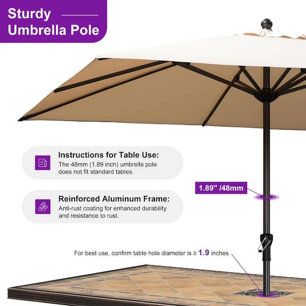 custom outdoor patio umbrellas Custom Patio Umbrella (4-Panel)