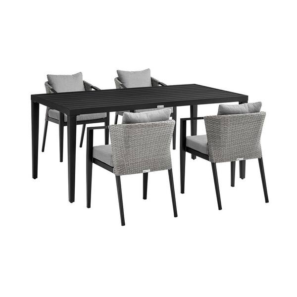 palma 5 piece steel patio set