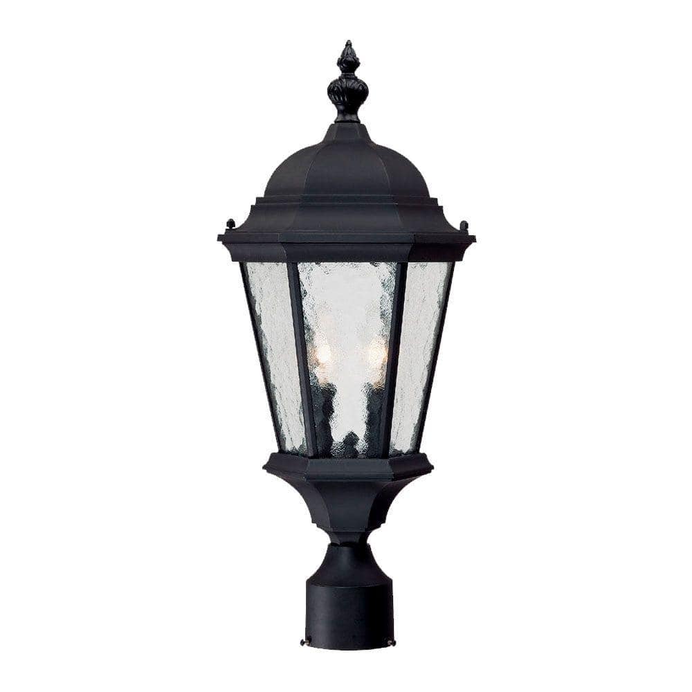 Telfair 2-Light Matte Black Outdoor Post-Mount Light Fixture price history on PriceWatchPro