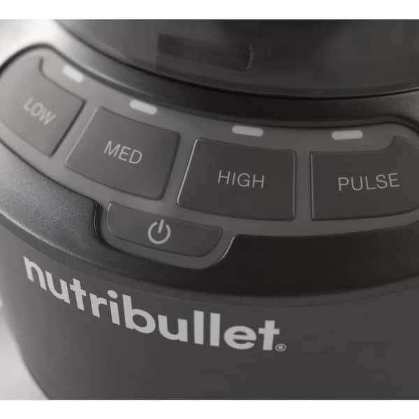 NutriBullet 24 oz. Single Speed Gray Black Jar Blender NBR-0801 - The Home  Depot