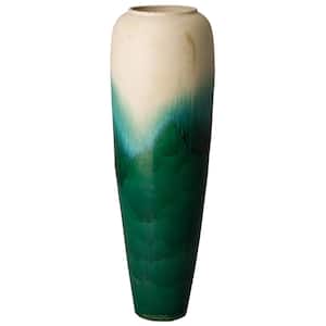 48 in. Cascade Green Tall Ceramic Jar