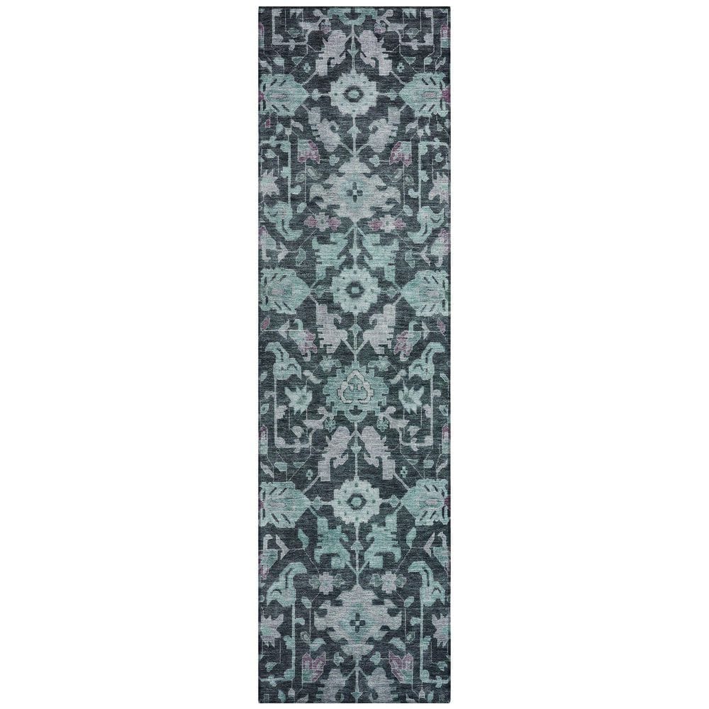 Chantille Machine Washable Indoor/Outdoor Abstract ACN2358 Teal 2 ft. x 7 ft. Runner Rug price history on PriceWatchPro