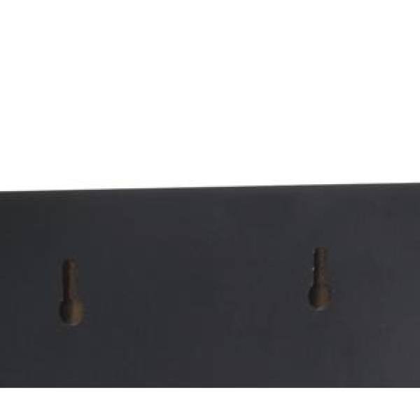 Black Wood Floating Corner Shelves Set for Wall