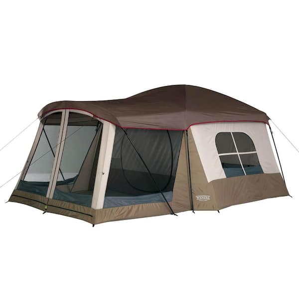 Wenzel Klondike 16 ft. x 11 ft. Large 8-Person Screen Room Outdoor Camping Tent in Brown