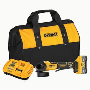 20V MAX Lithium-Ion Cordless 4-1/2 in. - 5 in. Angle Grinder Kit with 8.0 Ah Battery, Charger and Kit Bag