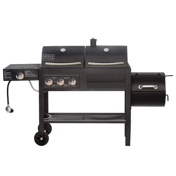 Smoke Hollow 4Burner Propane and Charcoal Grill in BlackSH19033319