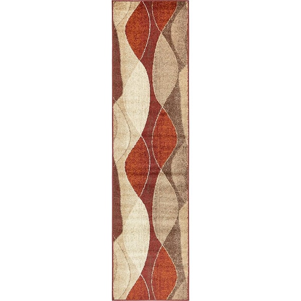 Unique Loom Autumn Plantation Multi 2' 6 x 10' 0 Runner Rug