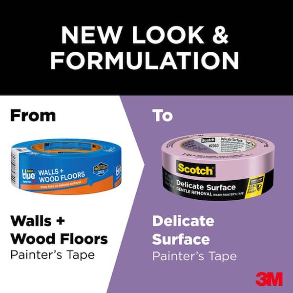 3M BLUE TAPE FOR DELICATE SURFACES 1.88X 60 YD(48 mm x 54,8m)