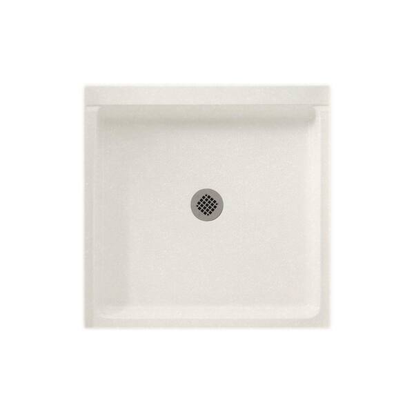 Swan 36 in. L x 36 in. W Alcove Shower Pan Base with Center Drain in Tahiti Ivory