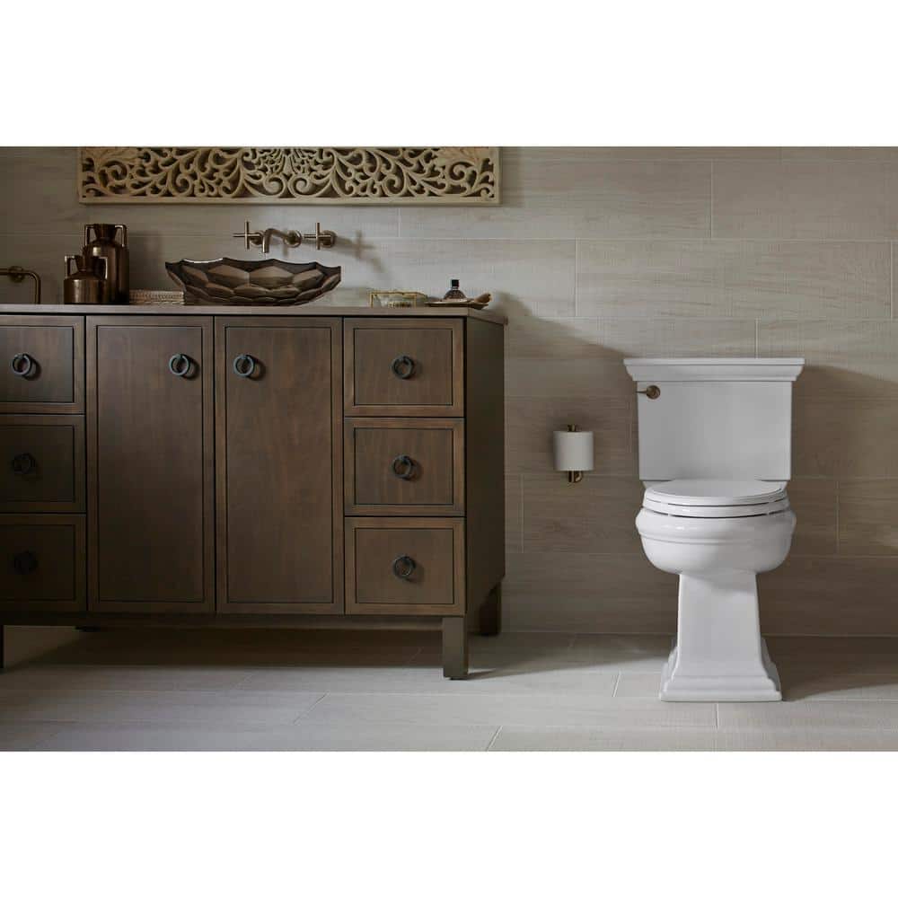 Memoirs White Ceramic Toilet Tank with Chrome Lever