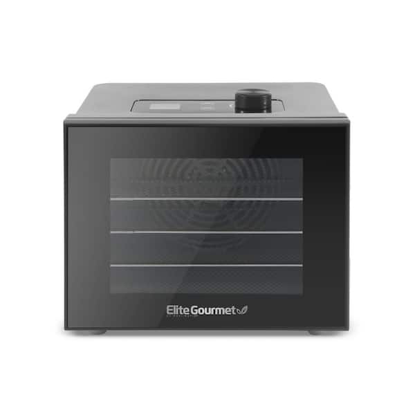 Elite Gourmet Gourmet Black Digital Food Dehydrator with 4 Trays