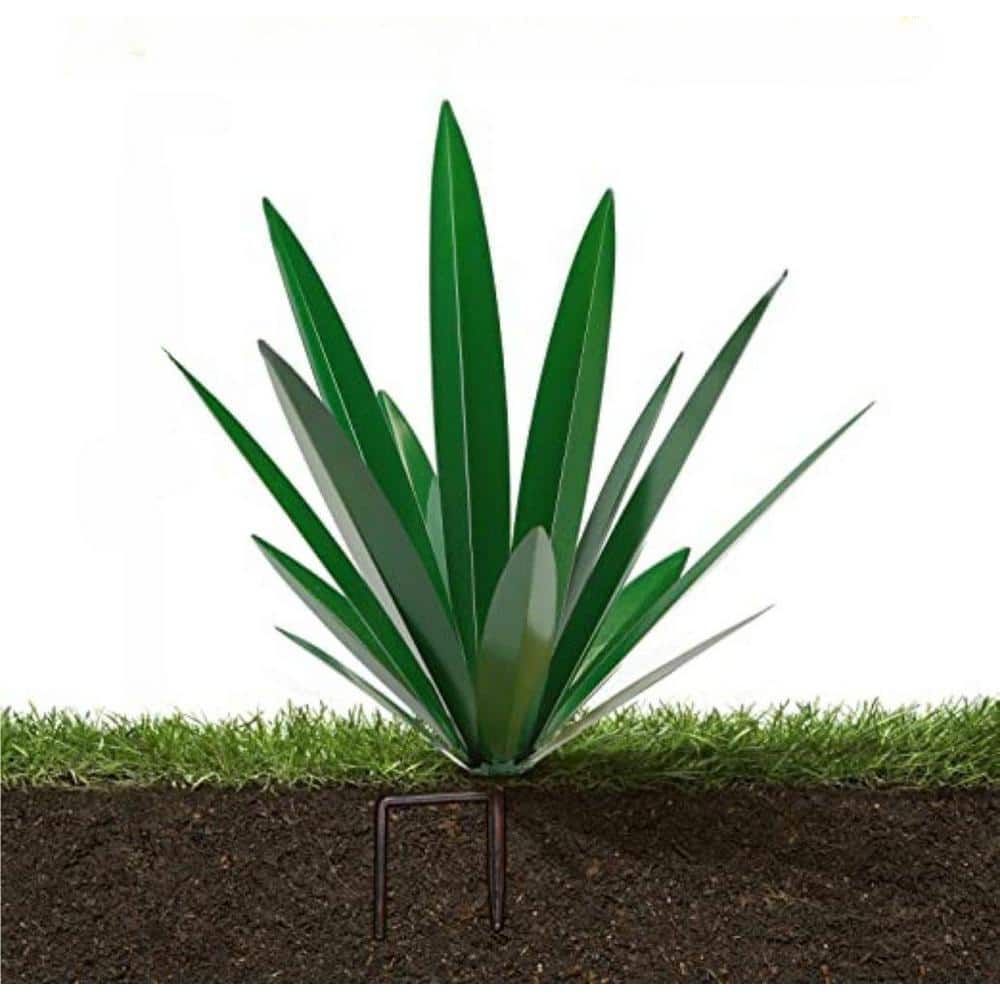 Large Agave Sculpture Rustic Metal Agave Plant Outdoor Interior Decoration 