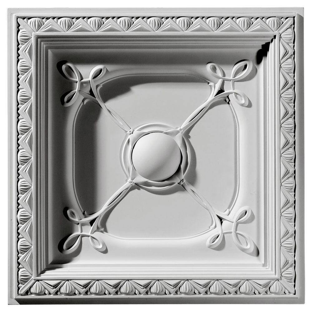 Colonial 2 ft. x 2 ft. Glue Up or Nail Up Polyurethane Ceiling Tile in White price history on PriceWatchPro