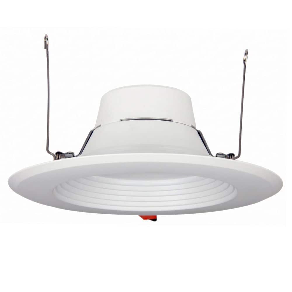 6 in. 100-Watt Equivalent 1300 Lumens White Baffle Integrated LED Recessed Light Trim Downlight 5CCT Selectable Dimmable price history on PriceWatchPro