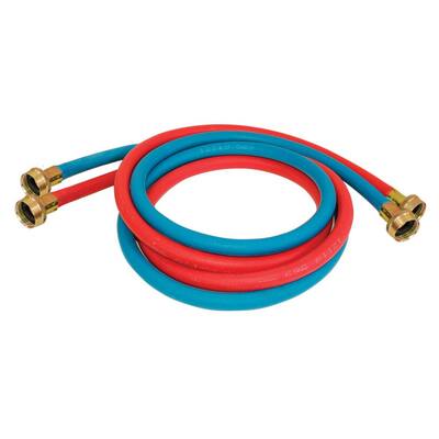 5 ft. Color-Coded Washing Machine Fill Hose (2-Pack)