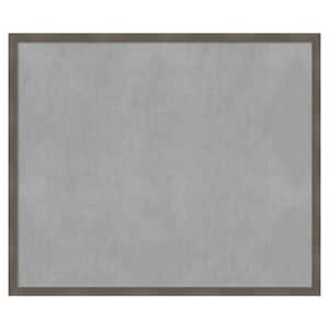 Edwin Clay Grey 50 in. x 42 in. Framed Magnetic Board