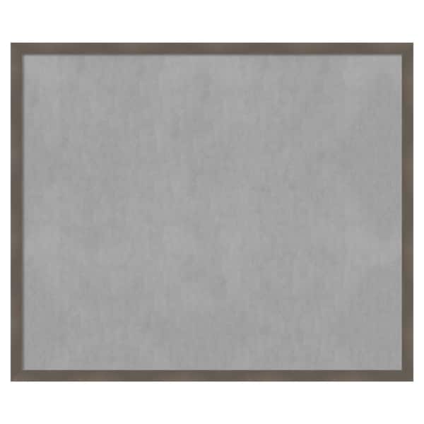 Amanti Art Edwin Clay Grey 50 in. x 42 in. Framed Magnetic Board