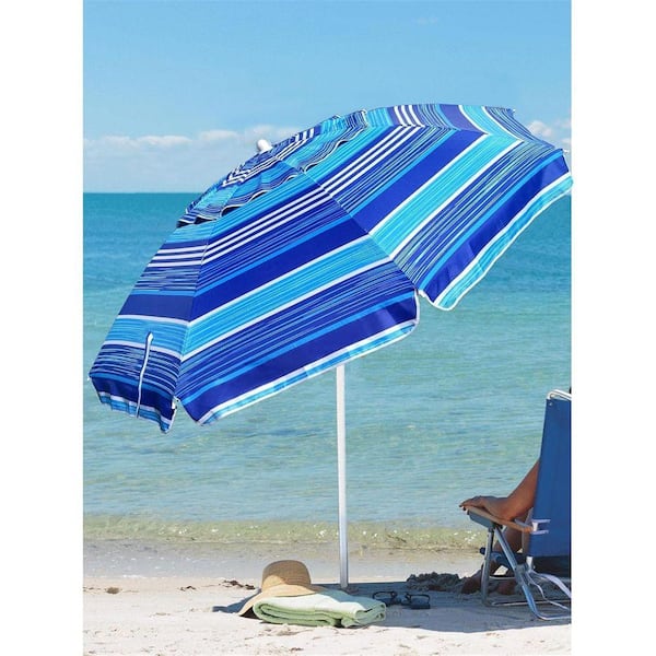 6.5 ft .Heavy Duty Beach Umbrella with tilt Air Vent Sun Shelter
