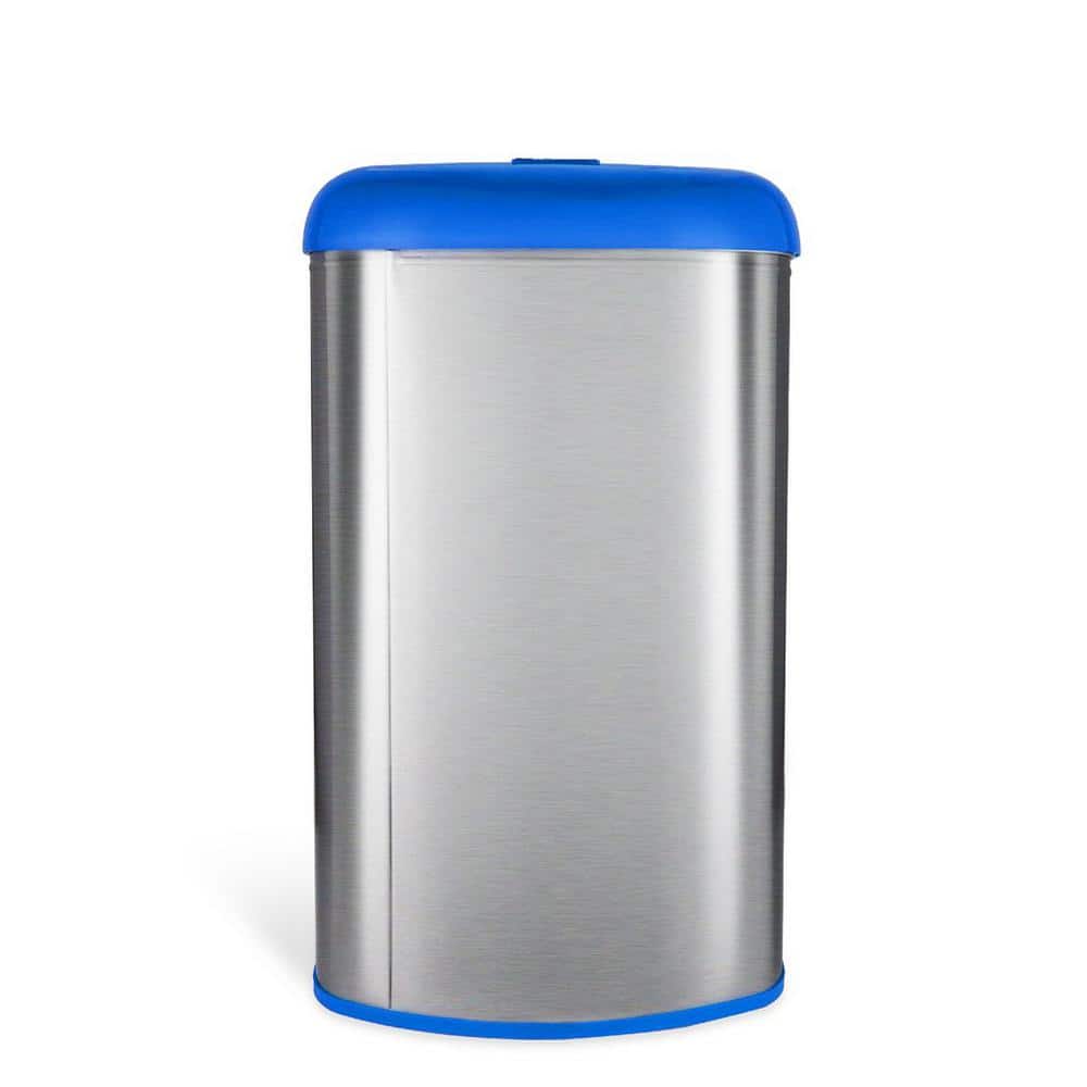 Burgundy Stainless Steel Touchless Motion Sensor Trash Can