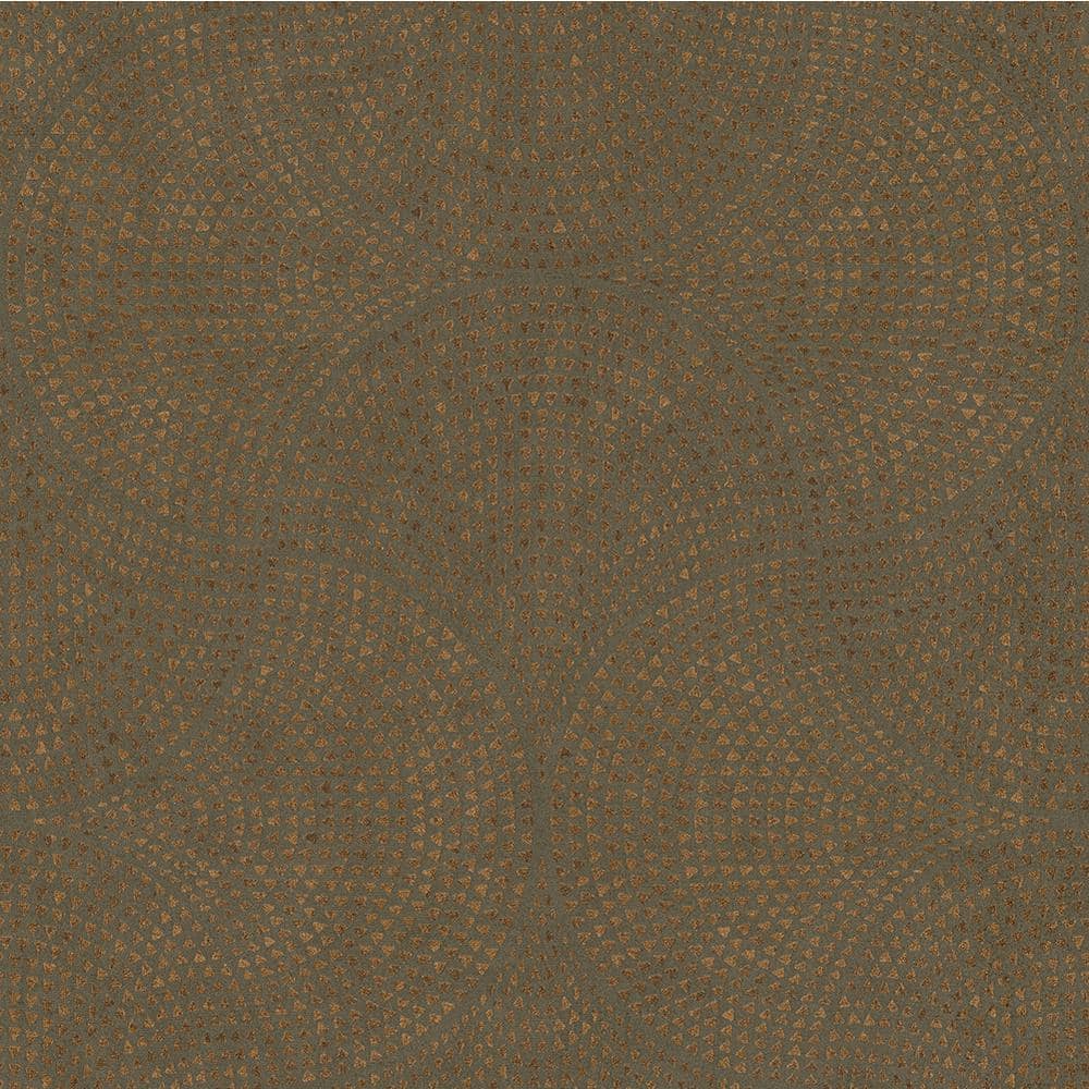 Bel Air Copper Fan Non-Pasted Vinyl Wallpaper