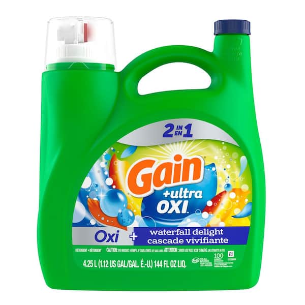 144 oz. Ultra Oxi Waterfall Delight Scent Liquid Laundry Detergent (100-Loads)