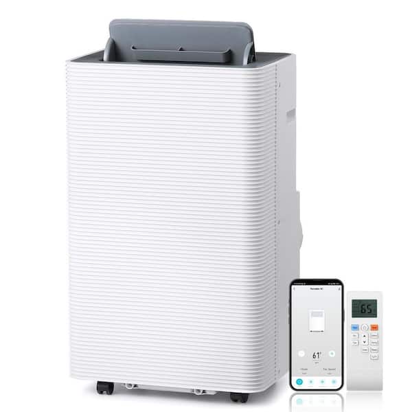 Finnmark 14,000 BTU ASHRAE (10,000 BTU SACC) Portable Air Conditioner, WiFi Enabled, Heater, Dehumidifier, Fan Floor AC