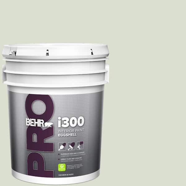 BEHR PRO 5 gal. #PPL-47 Sage Tint Eggshell Interior Paint