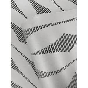 Nickel and Galaxy Glass Beaded Diamond Stripe Paper Unpasted Nonwoven Wallpaper Roll 57.5 sq. ft.