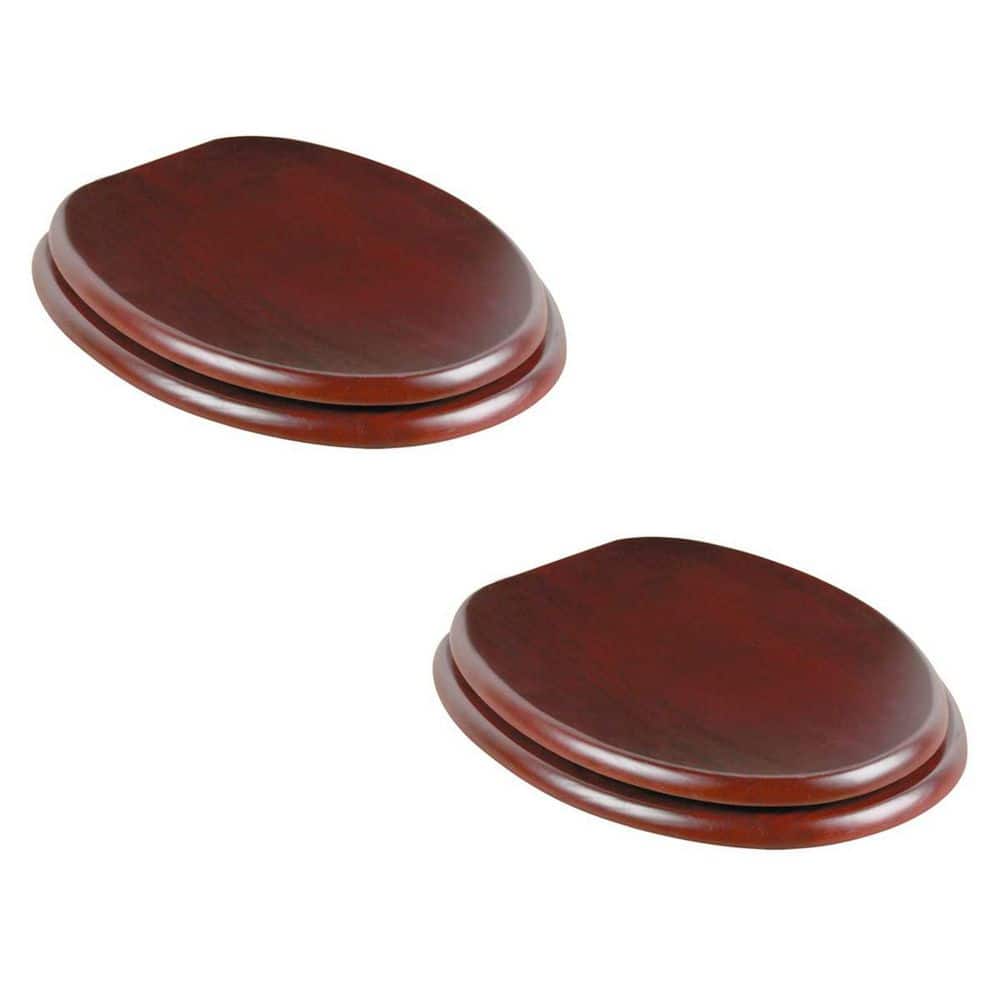 Cherry Wooden Toilet Seat Elongated Toilet Seats Pack of 2 price history on PriceWatchPro
