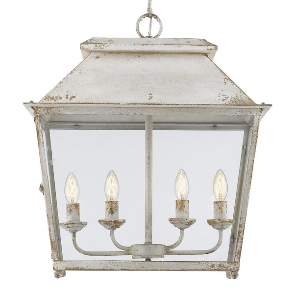 Golden Lighting - Abingdon Collection 4-Light Antique Ivory Pendant