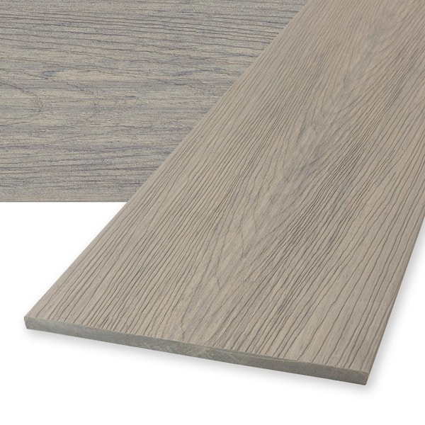 Deckorators Venture 1 in. x 12 in. x 12 ft. Saltwater Gray Composite Decking Fascia Board