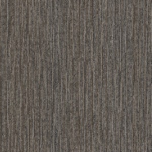 Castaway - Wheat - Brown Commercial 24 x 24 in. Glue-Down Carpet Tile Square (80 sq. ft.)